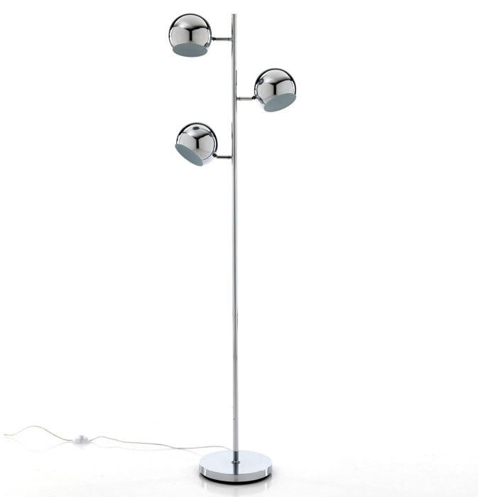 Tomasucci Lampadaire GLOBE Argent