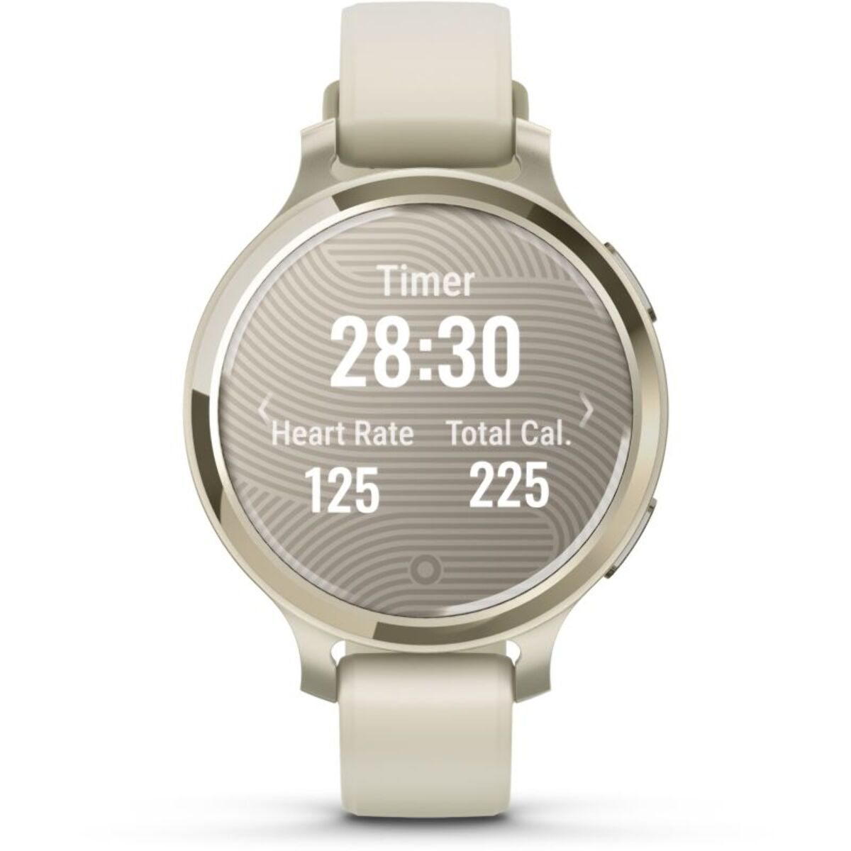 Montre sport GARMIN Lily 2 Active Lunar Gold Silicone blanc