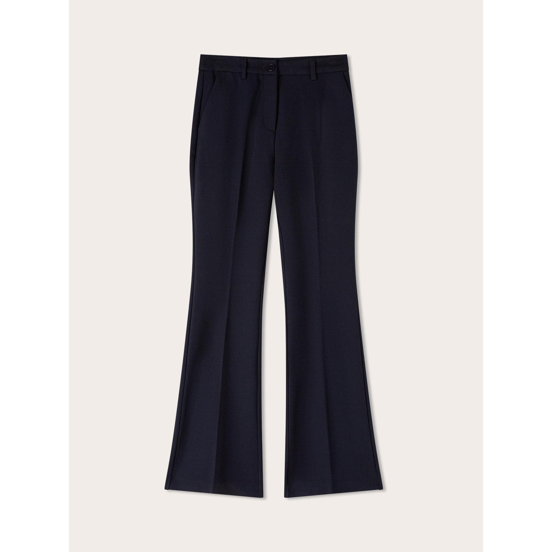 Motivi - Pantaloni flare in punto milano - Blu