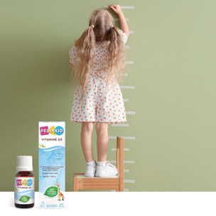PEDIAKID - Vitamine D3 100% d'origine naturelle - Renforcement des défenses naturelles - Dès la naissance - Couvre 200% des apports journaliers recommandés - Flacon de 20ml