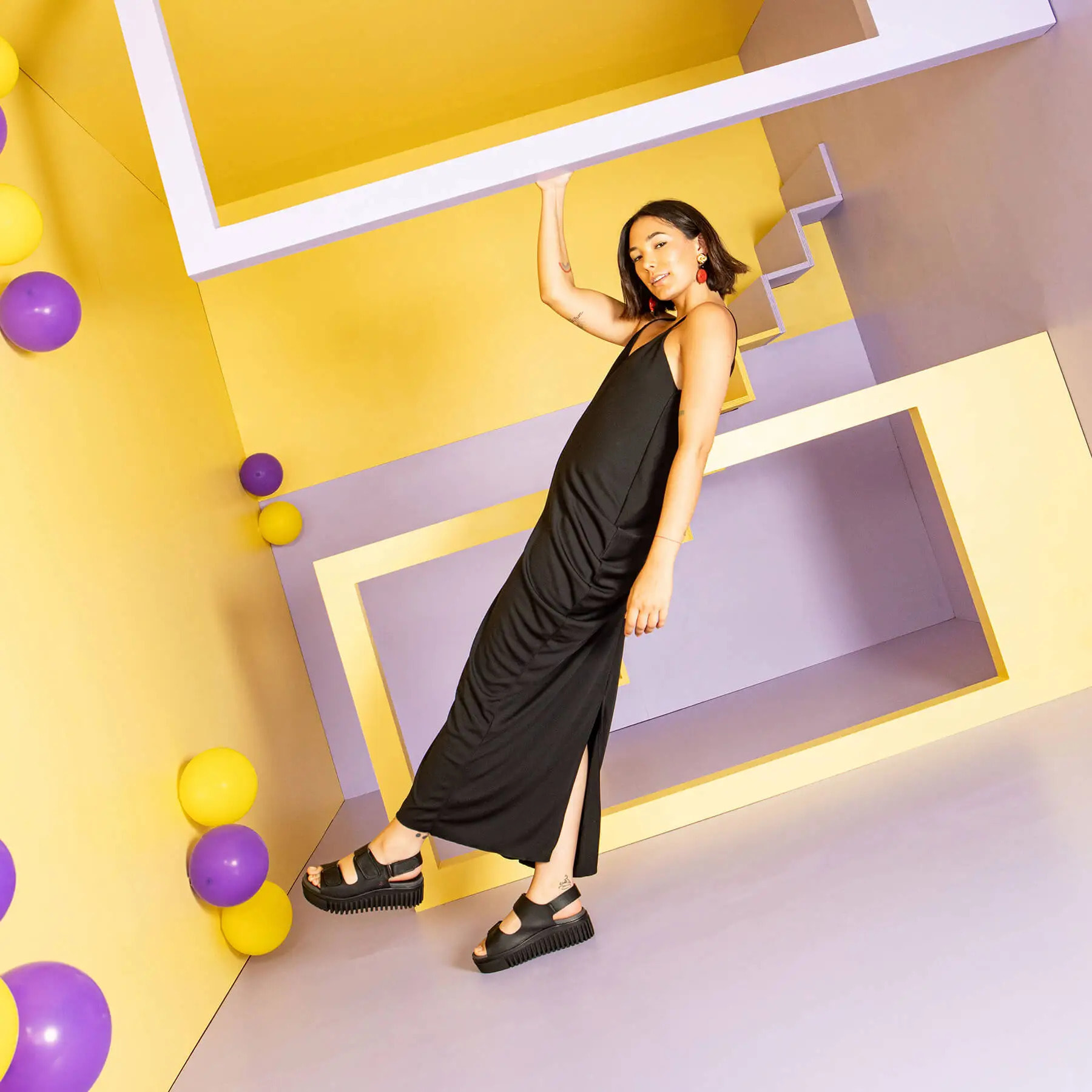 Sandalia de cuña 1577 NAPPA CREAM-SESAME/BRIGHTON color Cream-sesame