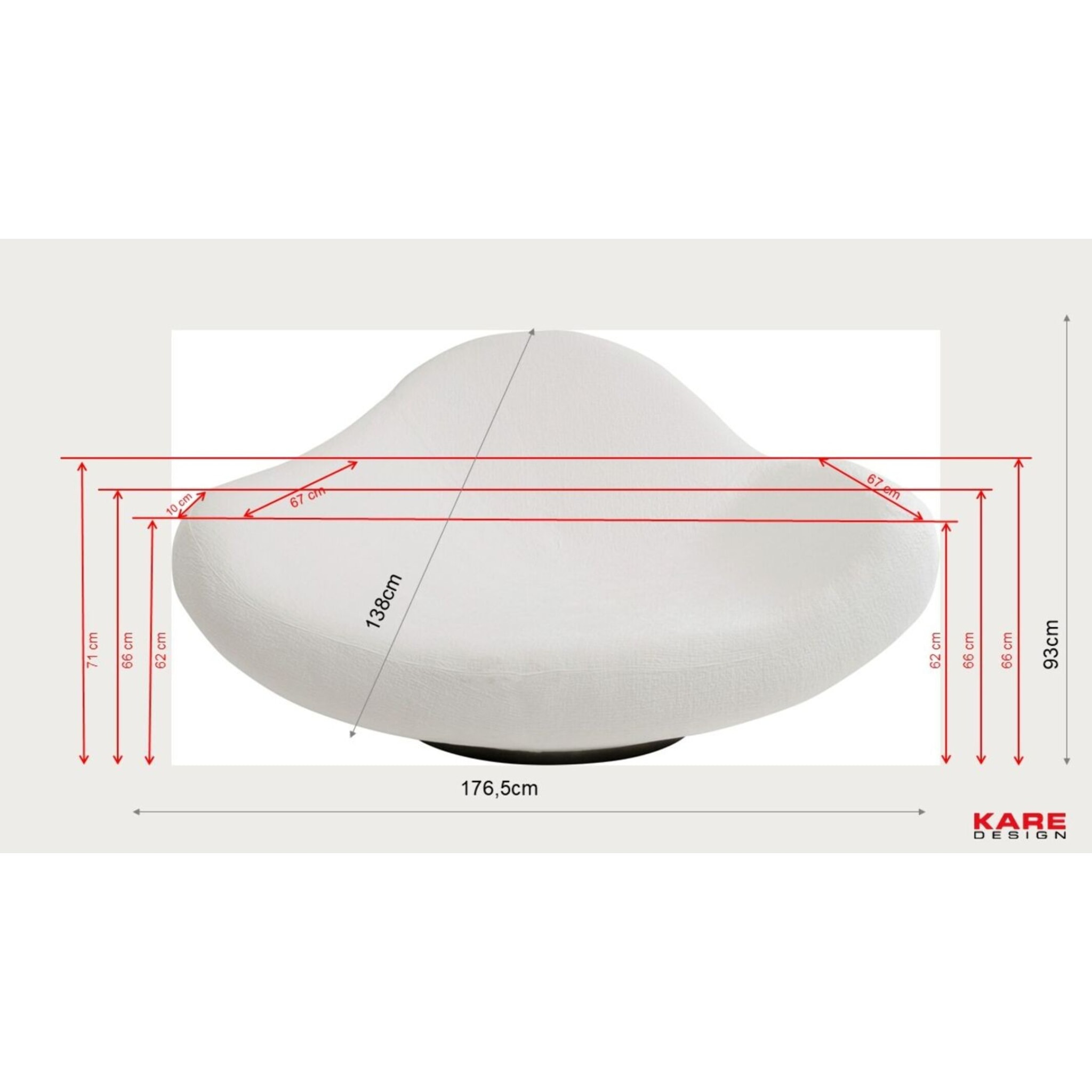 Fauteuil Nebula jaune Kare Design