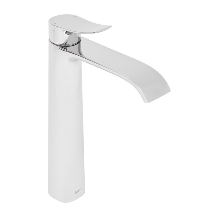 Infinitio mitigeur de lavabo haut sans vidage, chrome SATBSINF285 avec une garantie de 5 ans