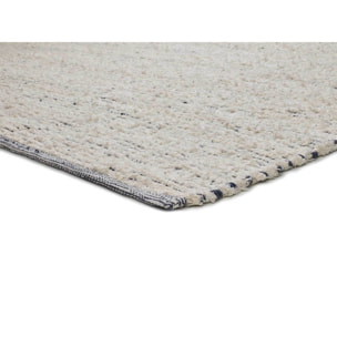 REIMAGINE Alfombra de algodÃ³n reciclado en blanco, varias medidas disponibles
