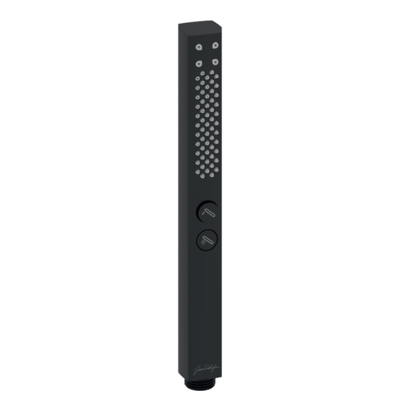 Pommeau de douche Shift+ carré 2 jets noir mat