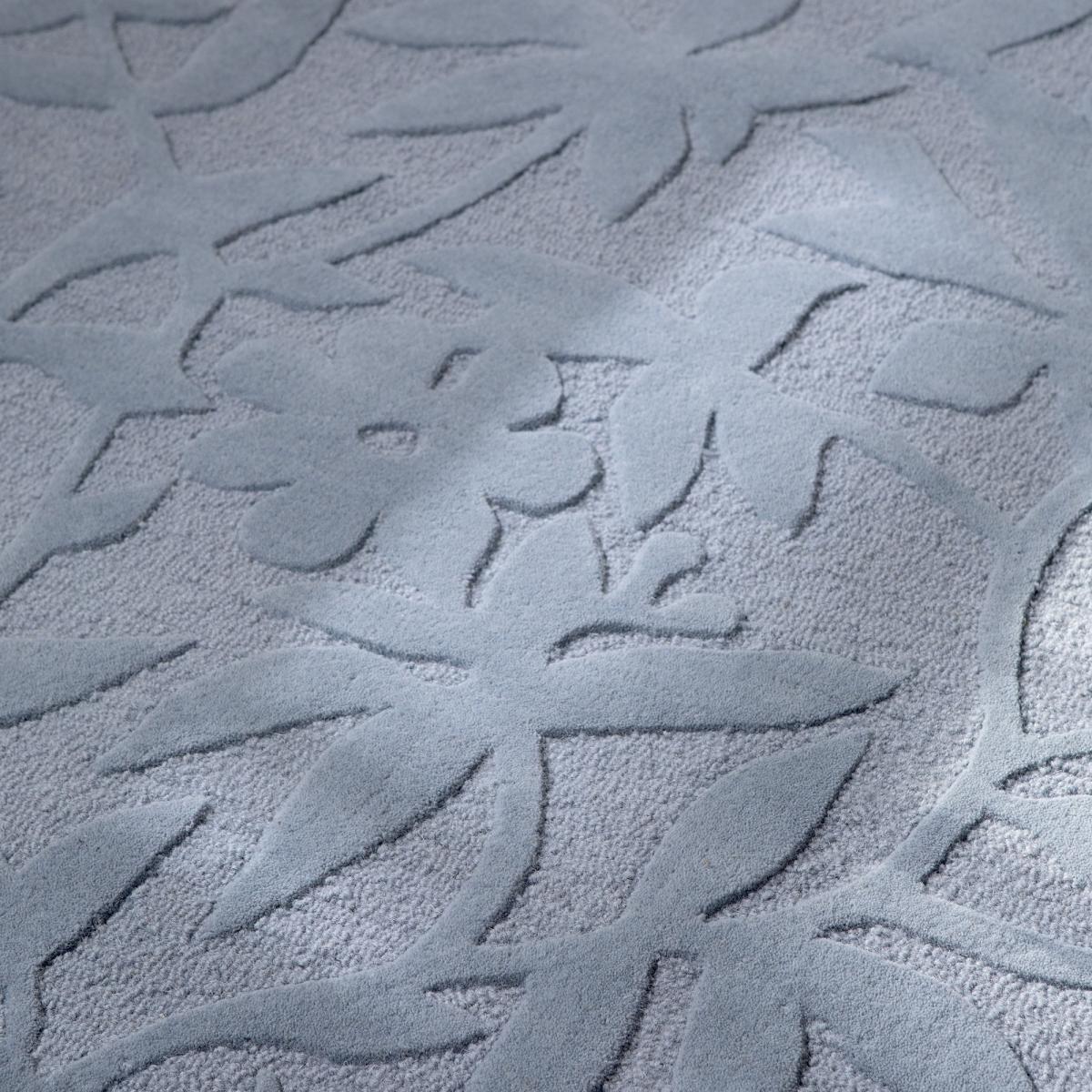 Tapis salon et chambre fait main en laine motif floral ALTA