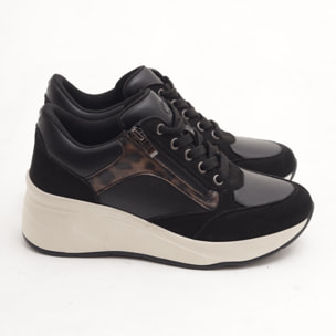 SNEAKERS ALTA ZIP NERO