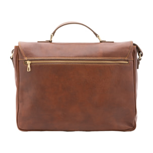 Borsa a mano  unisex In Vera pelle Made in Italy 40x30x9 cm