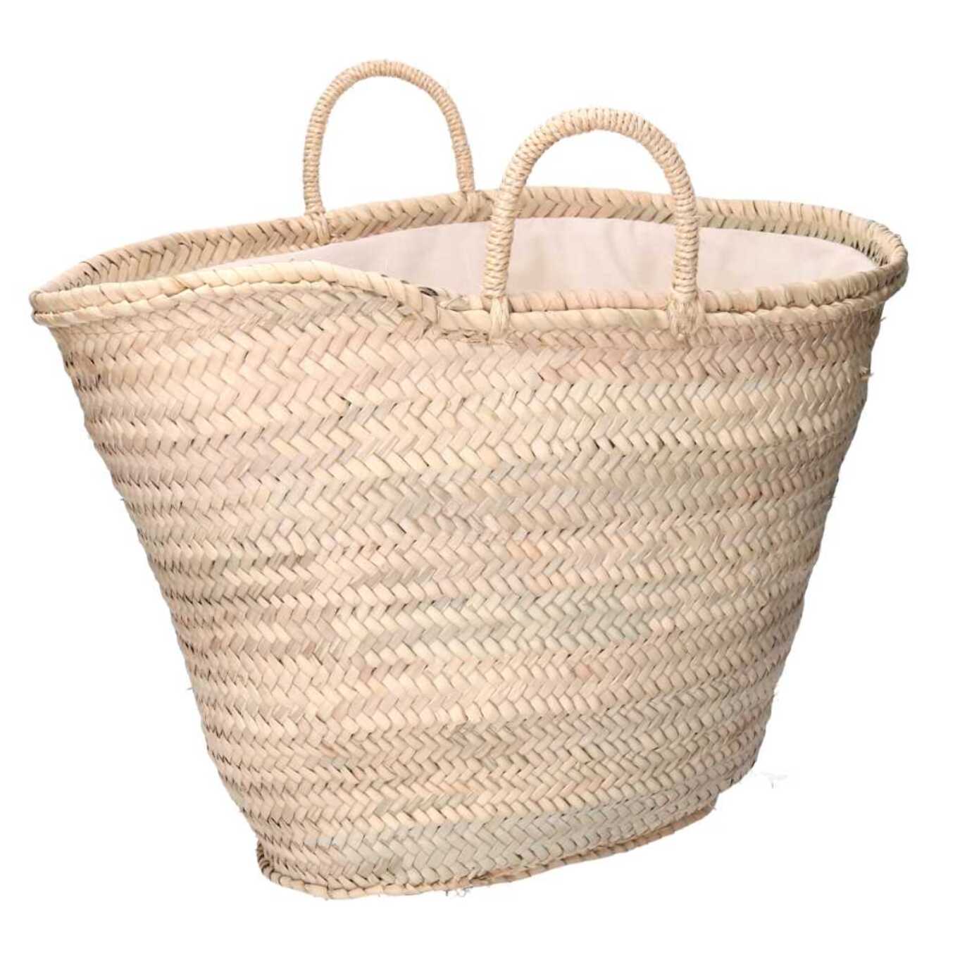 Borsa in paglia naturale cm50x30h35/44