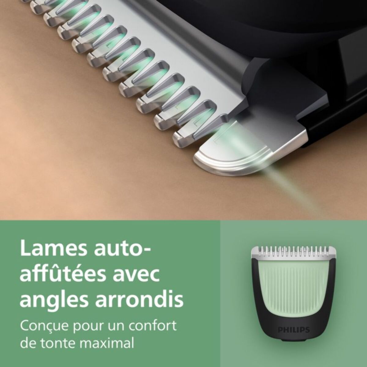 Tondeuse multi usages PHILIPS MG3945/15 Series 3000, 10 hauteurs de coupe, précision 1 mm, autonomie 90 mn