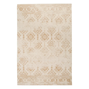 Tapis bouclette Ozel beige lin 170x120cm