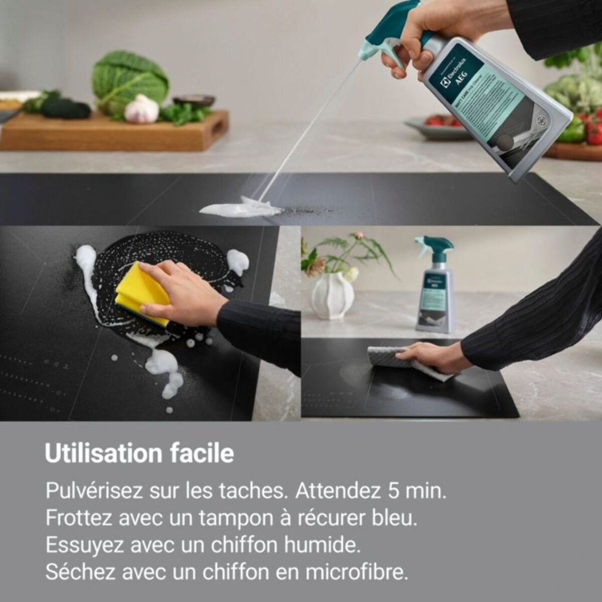 Nettoyant ELECTROLUX pour plaques de cuisson SaphirMatt