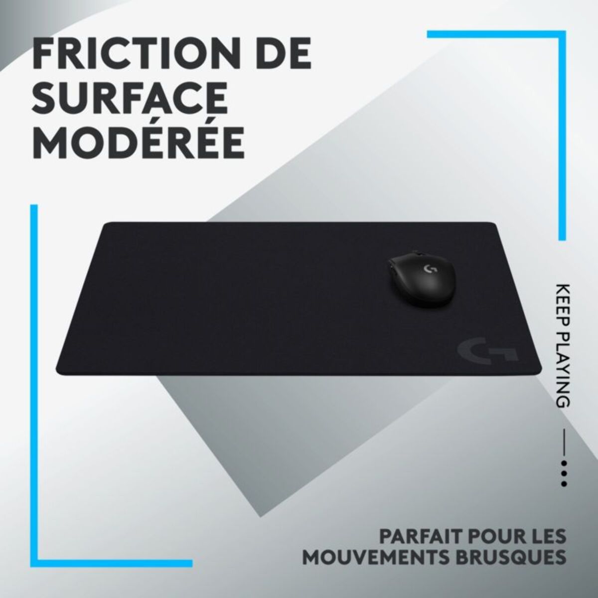 Tapis de souris LOGITECH G640 Large Cloth antidérapant