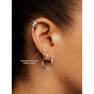 Orecchino Singolo Clover in Argento