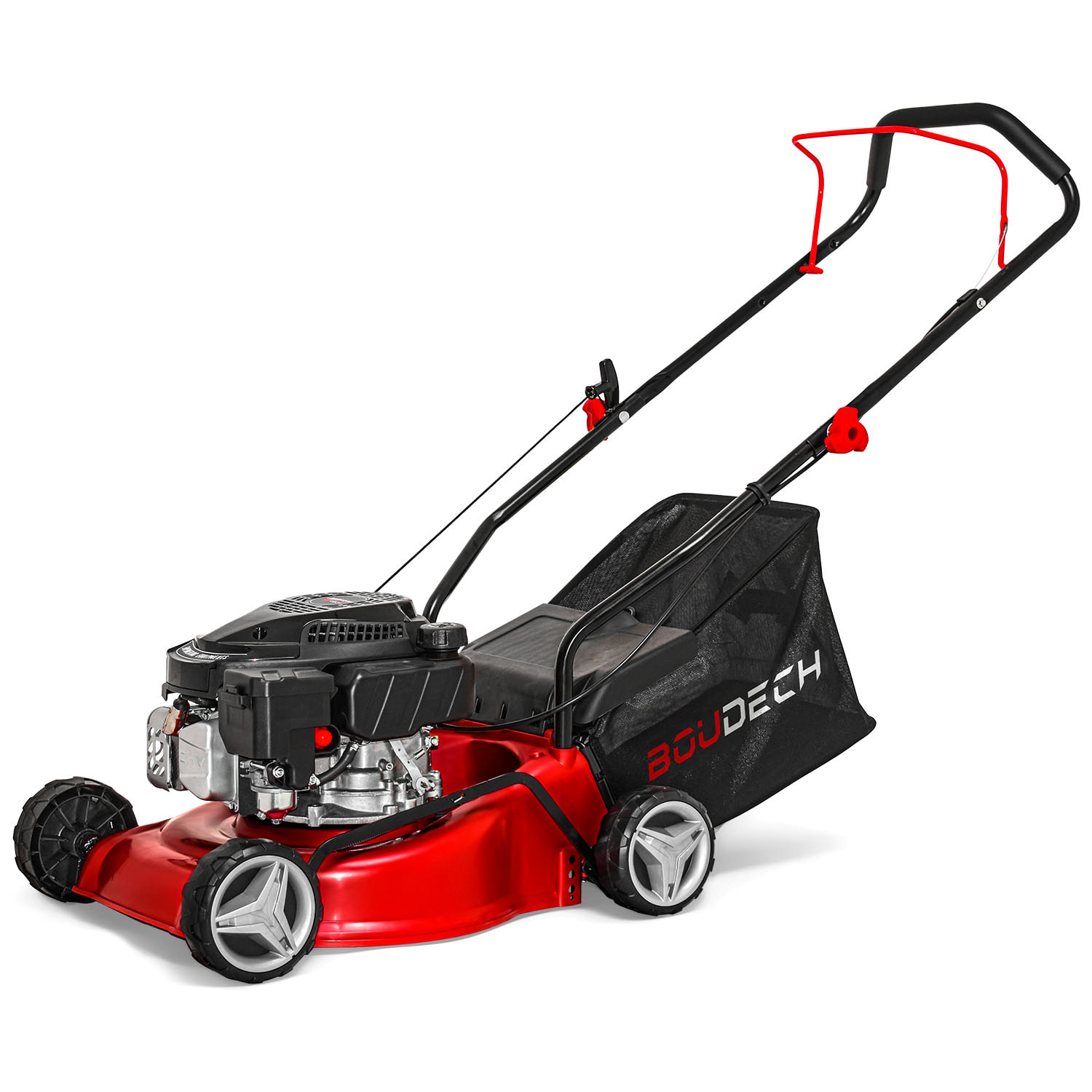 Tagliaerba a spinta motore a scoppio 132cc 1,9HP OHV 4 Tempi ampiezza di taglio di 400mm