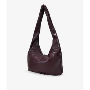 Bolso bandolera burdeos grande y blando