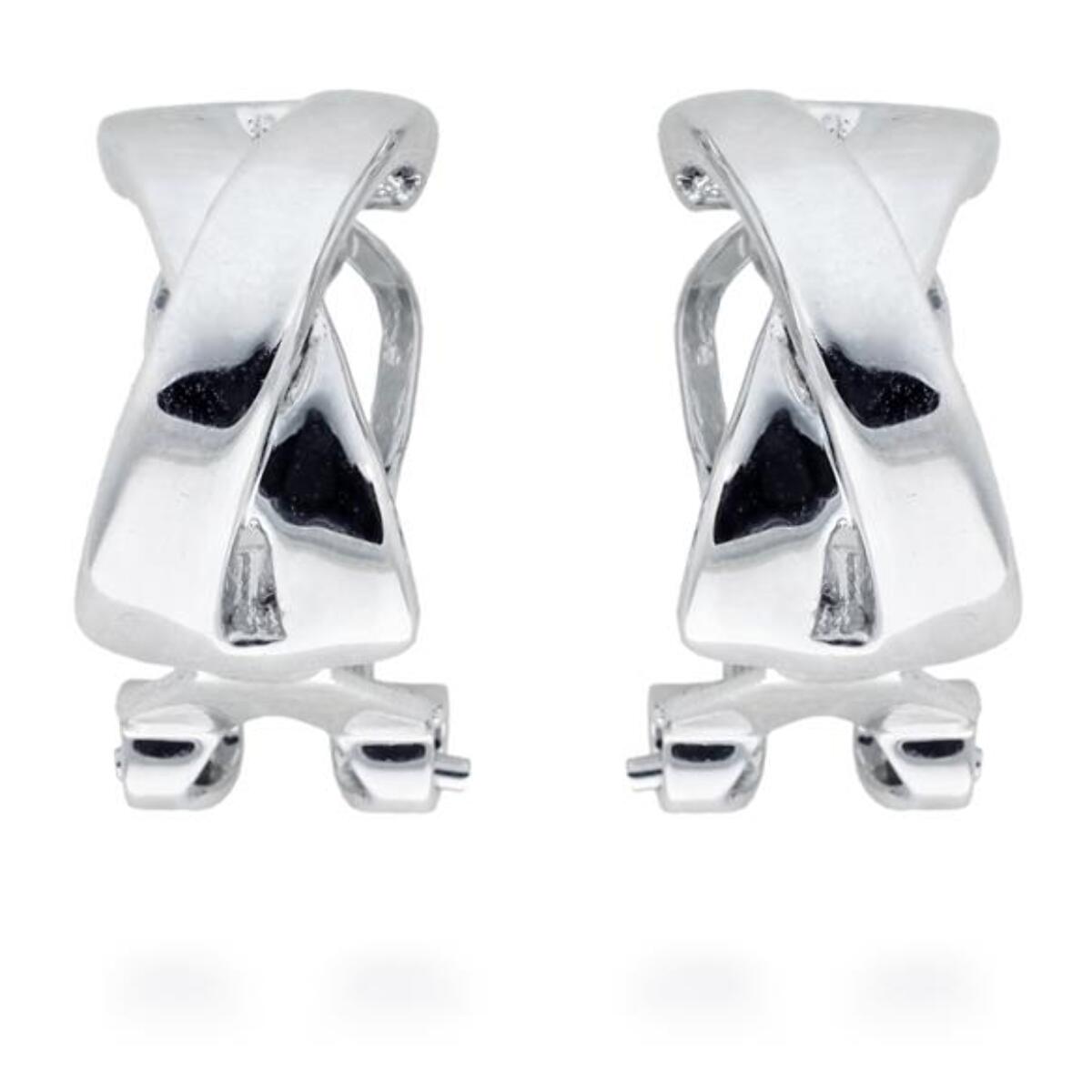 Pendientes Lux by Lux acabados en Rodio