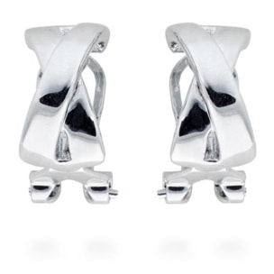 Pendientes Lux by Lux acabados en Rodio