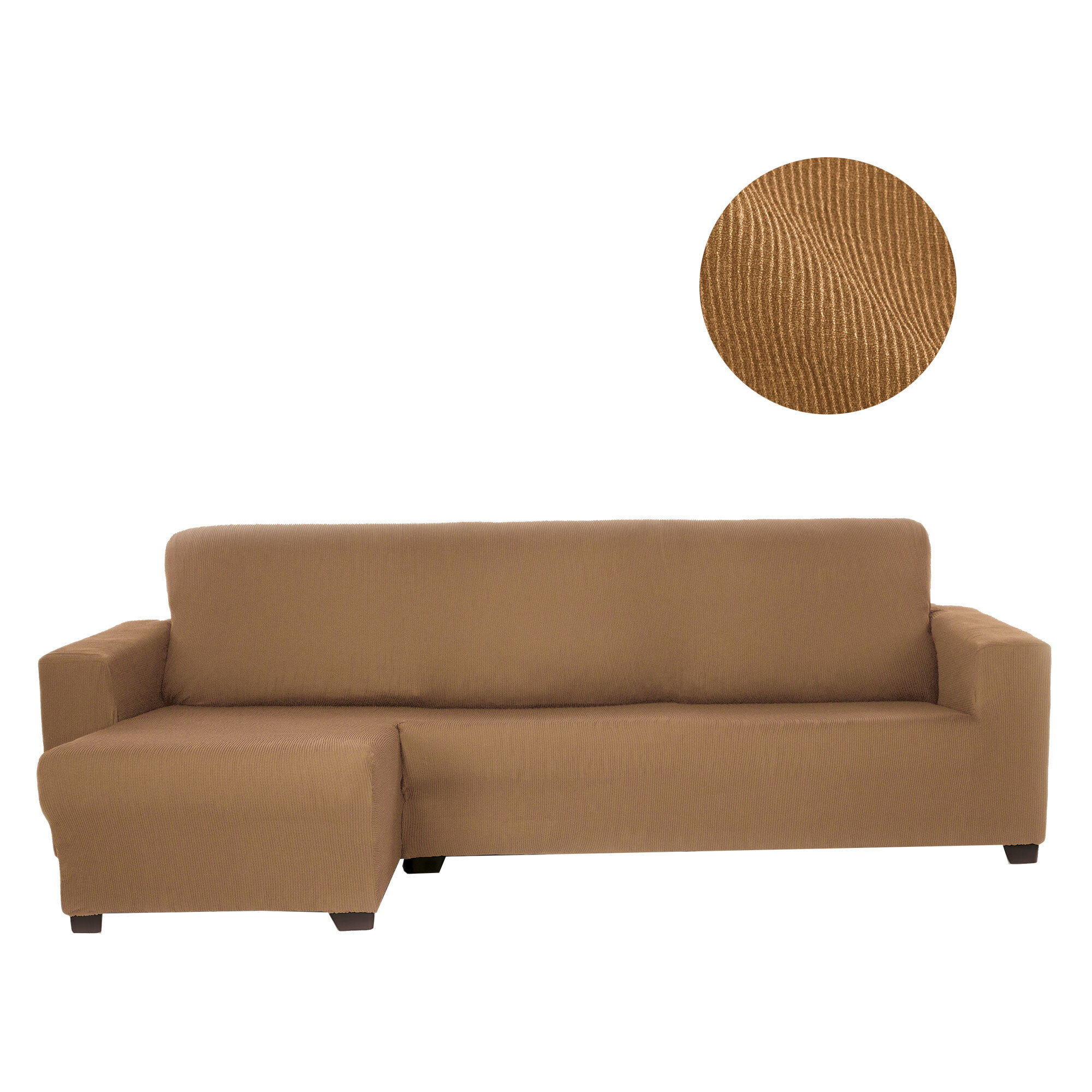 Funda ELÁSTICA para Chaise Longue izquierdo (visto de frente) brazo largo modelo MARCELA