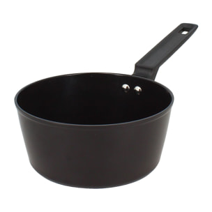 Casserole en aluminium noir 18cm - compatible induction FIRST