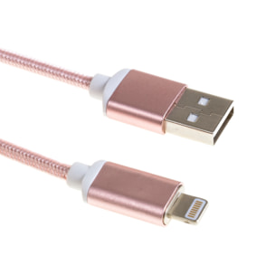 DAM CAVO DATI MAGNETICO LIGHTNING 8 PIN 1001 Cm. Colore: oro rosa