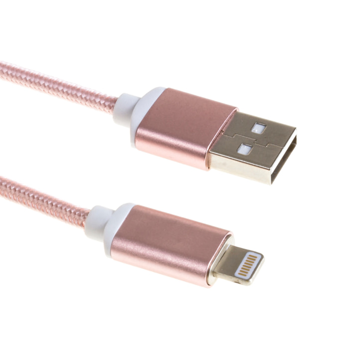 DAM CAVO DATI MAGNETICO LIGHTNING 8 PIN 1001 Cm. Colore: oro rosa