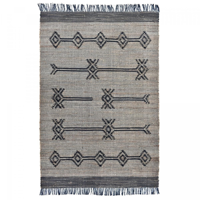 Tapis jute fait à la main motif oriental SERE