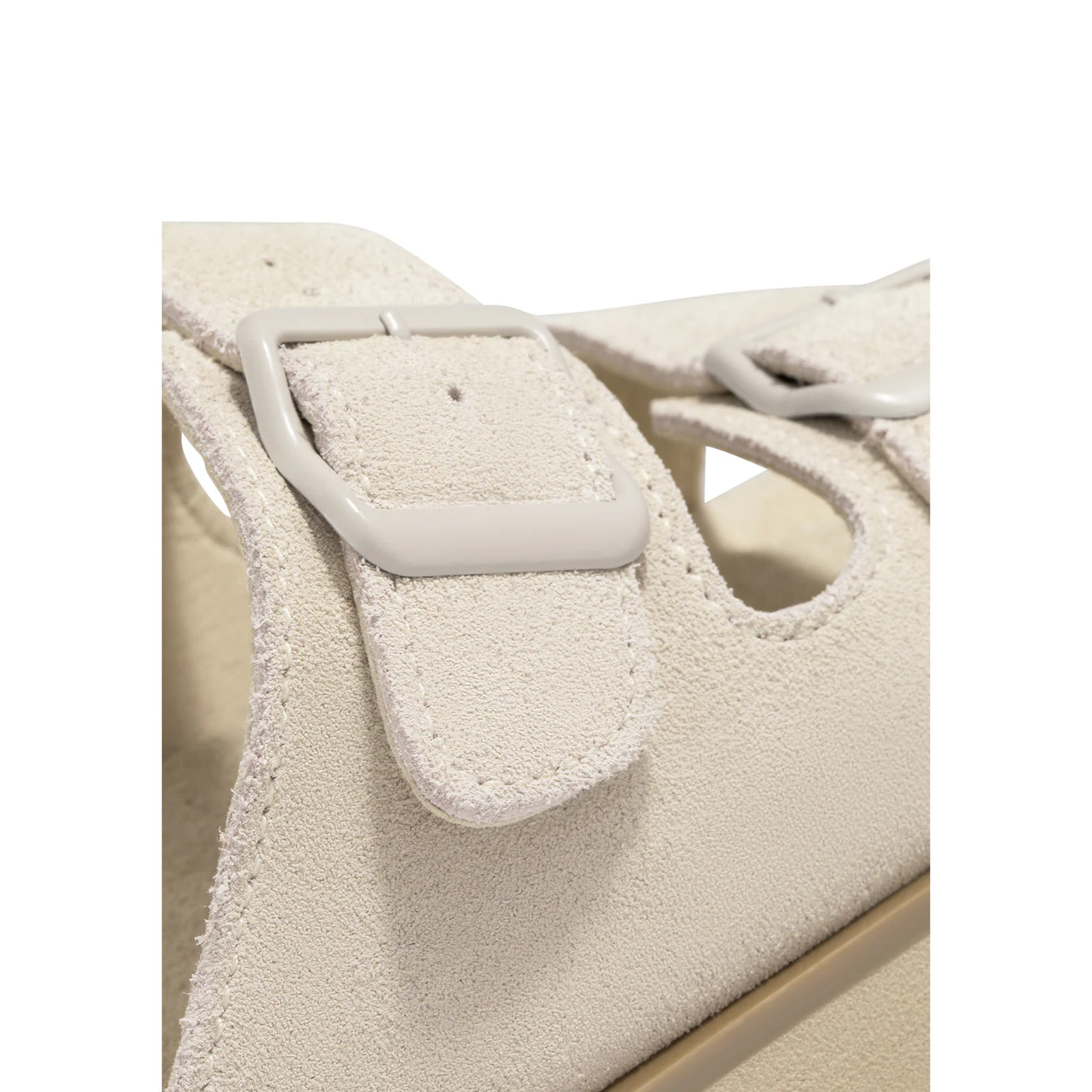 Sandalia Nórdica Mujer con Hebilla en Beige