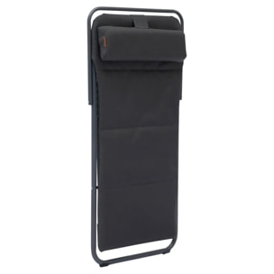 Chilienne de jardin empilable pliable Mirael gris graphite