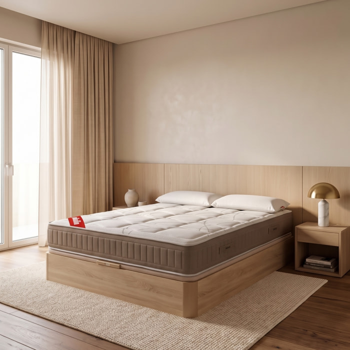 Colchón Muelles + Canapé Abatible + Almohada Visco | ENVIO, MONTAJE Y RETIRADA INCLUIDO | Snow