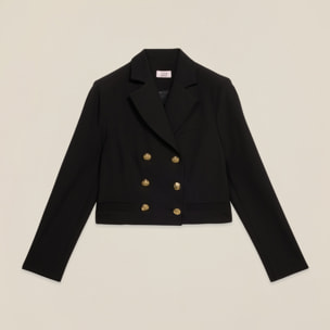 Oltre - Blazer corto cruzado - Negro