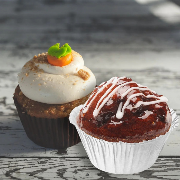 Lot de 90 moules à muffins en papier blanc épais 7,5 cm Zenker Smart Pastry