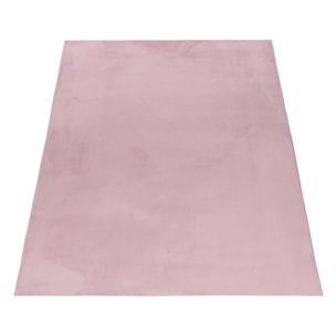 BARROW - Tapis en fausse fourrure doux uni Rose