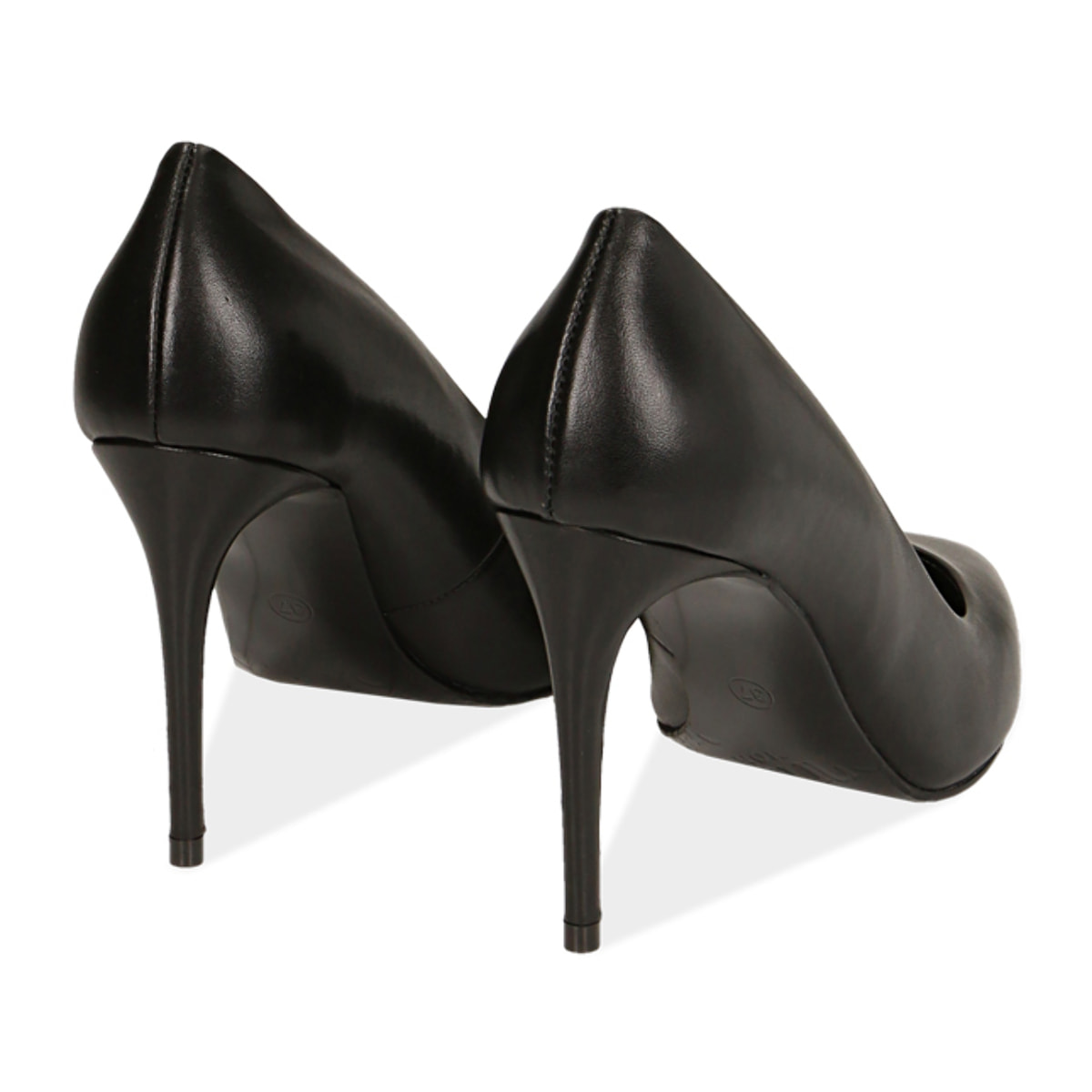 Décolleté nere in pelle di vitello, tacco 9 cm