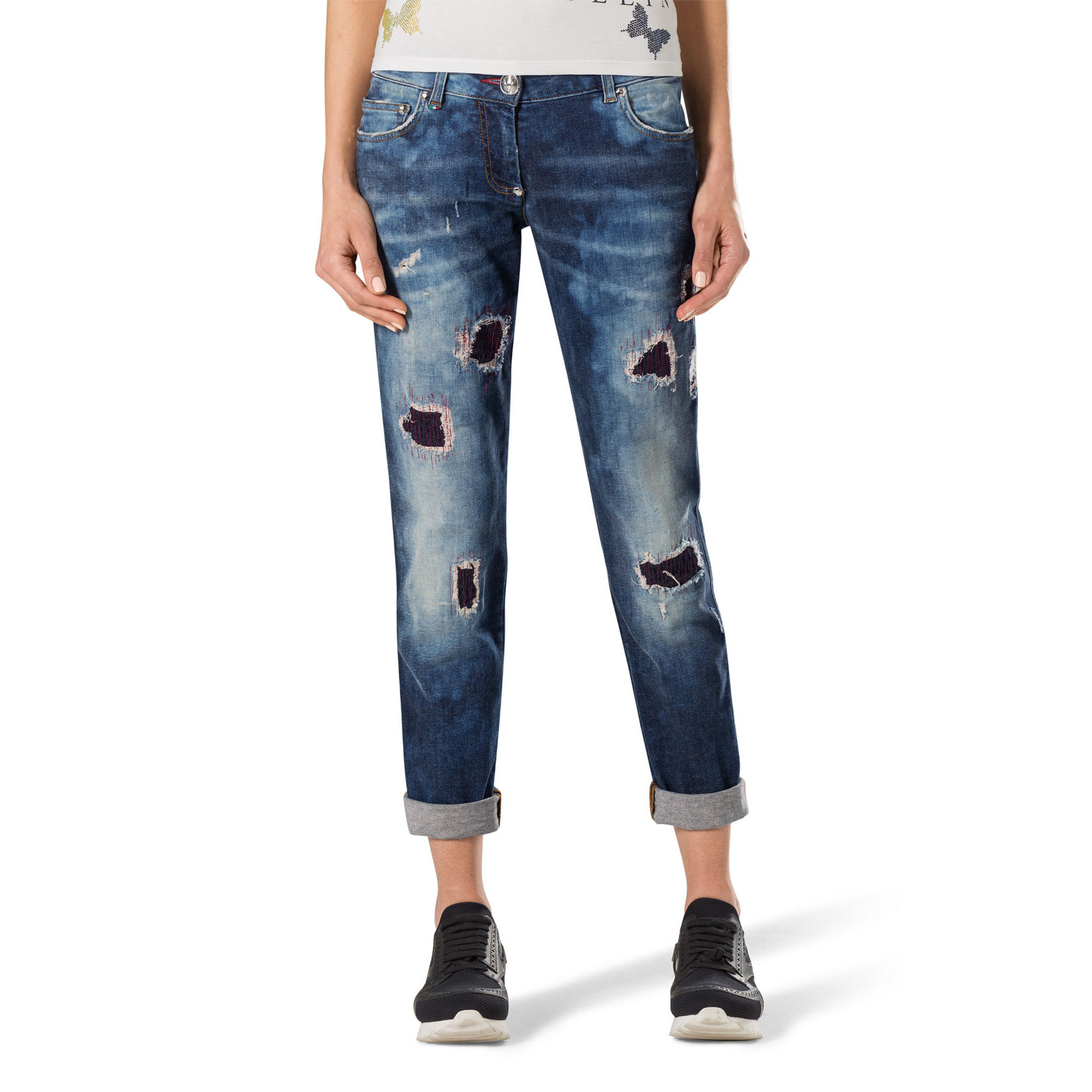 PHILIPP PLEIN boyfriend cut "one two step"