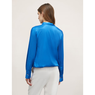 Motivi - Blusa satin ad incrocio - Bluette