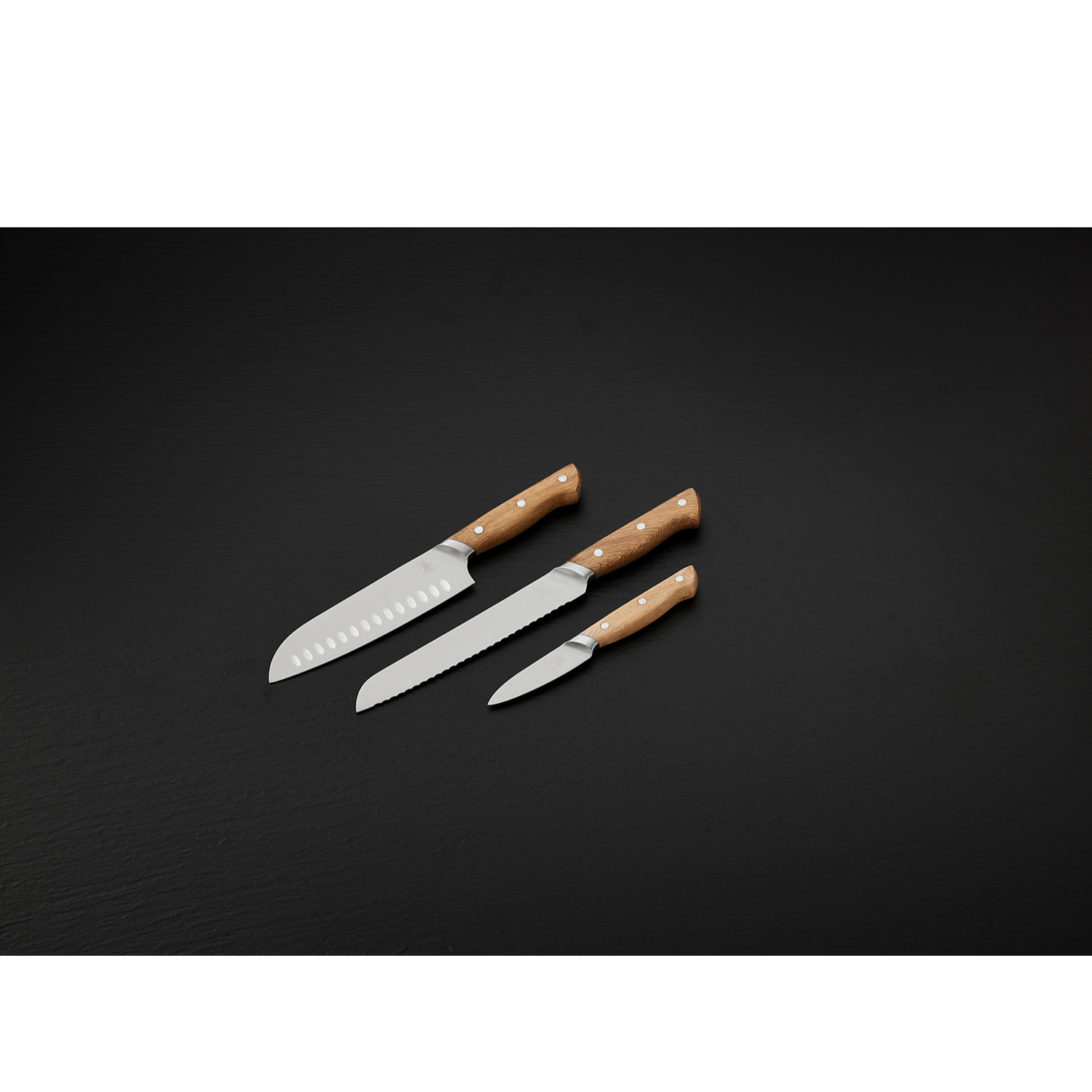 Ensemble de 3 couteaux Foresta en Chêne