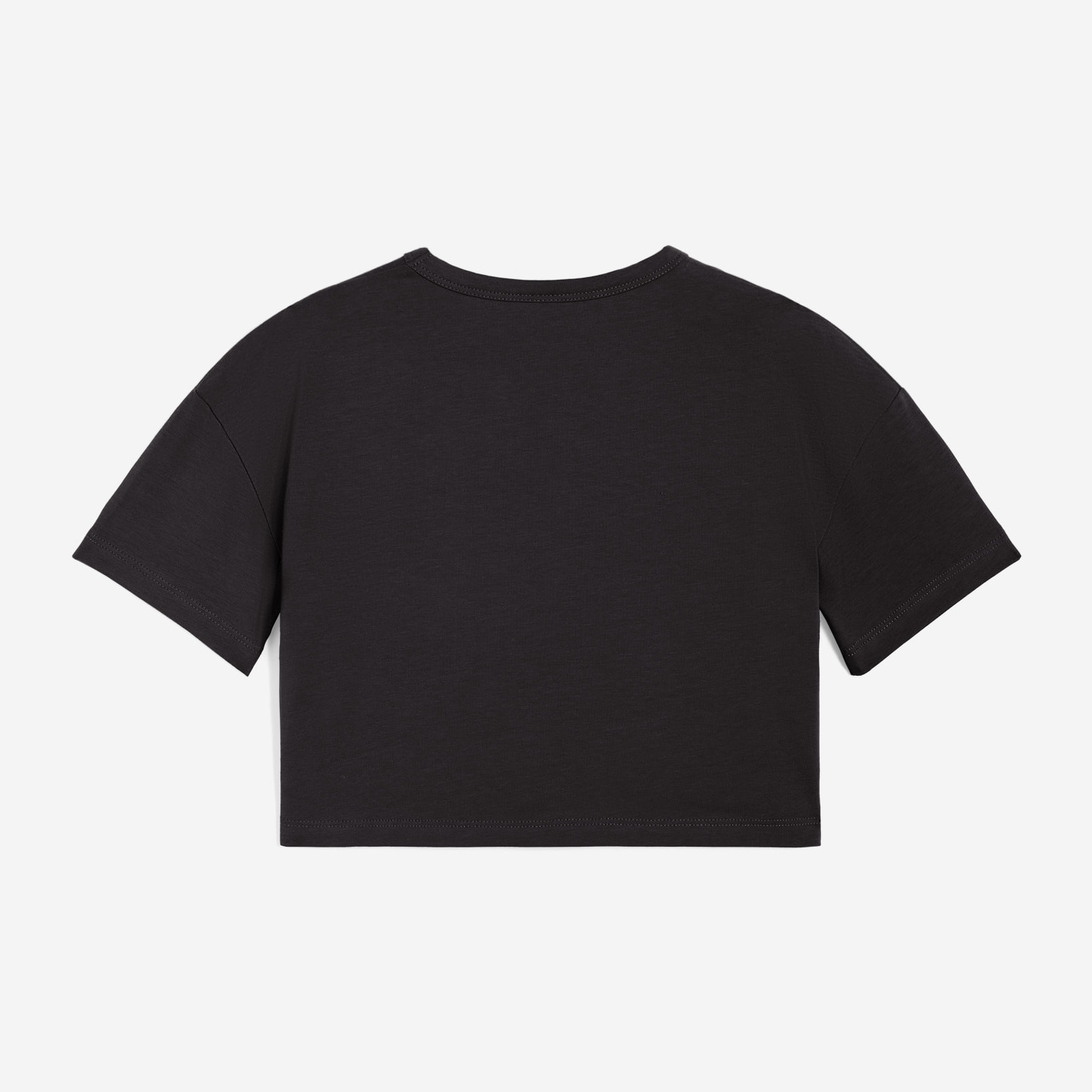 T-shirt da bambina comfort fit corta in vita