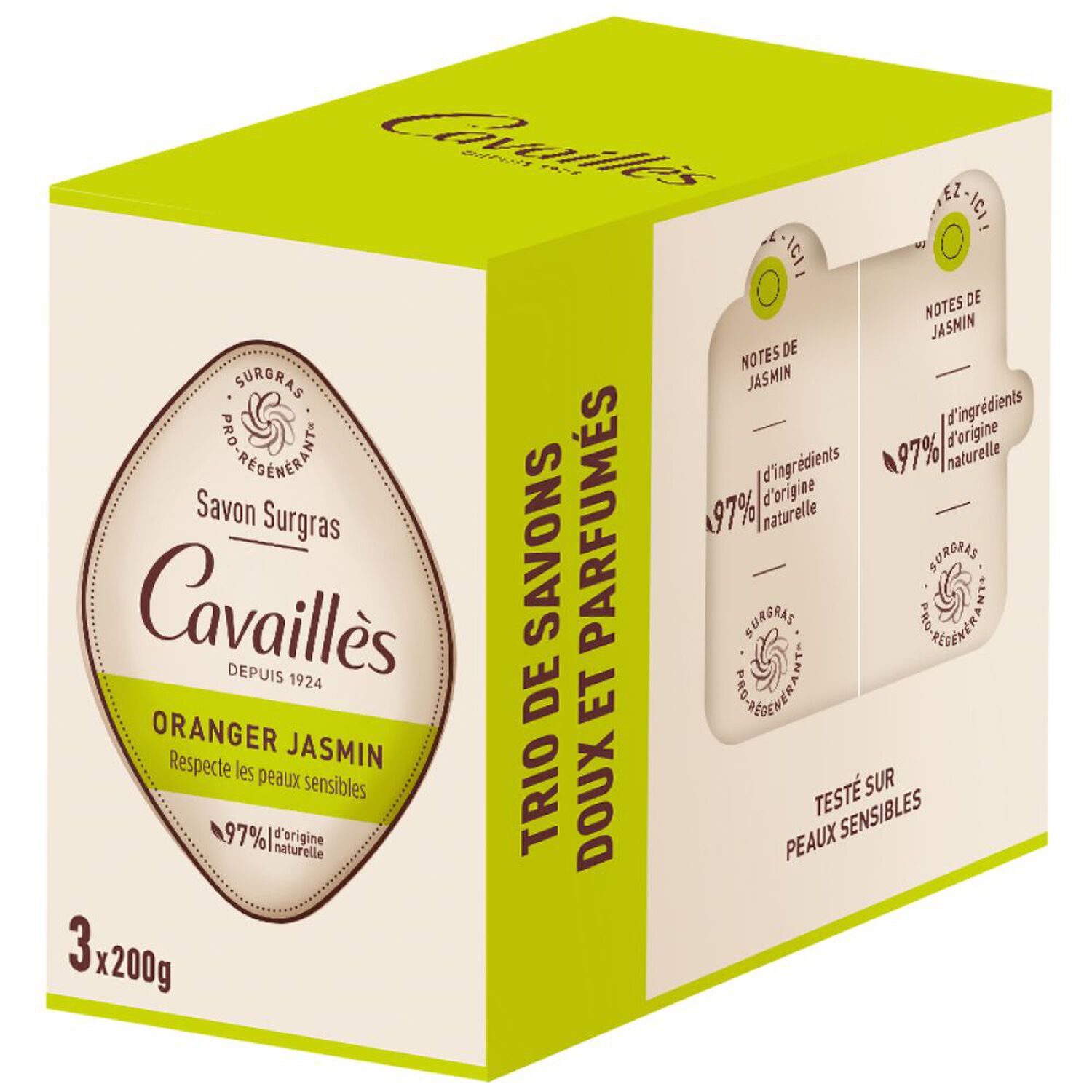 Oranger Jasmin - Savon Surgras 3x200g