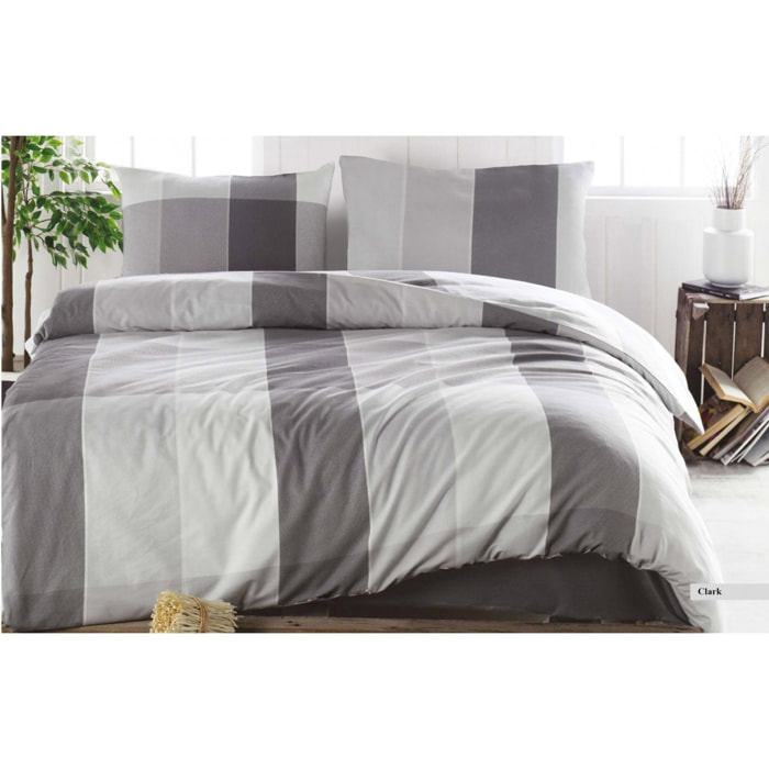 Parure housse de couette et taie(s) d'oreiller coton imprimé