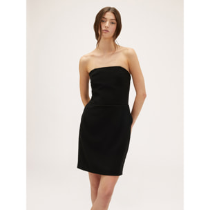 Motivi - Vestido corto bustier con maxi lazo - Negro