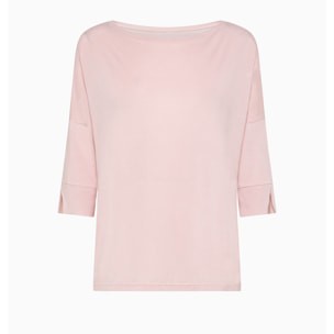 Maglia scollo barchetta in viscosa sostenibile vestibilità over