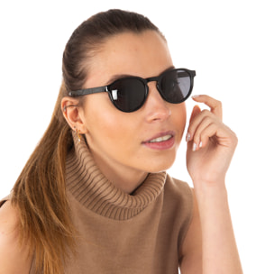 Gafas de sol OCEAN LA ROCHELLE - Negro brillante / Ahumada polarizados
