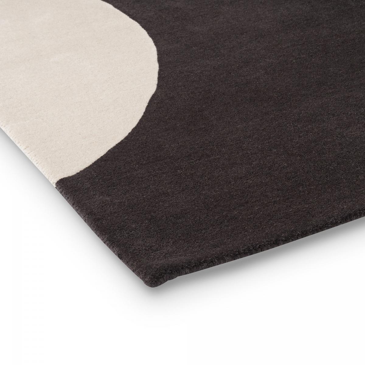 Tapis salon et chambre fait à la main en laine motif seventies OLGU