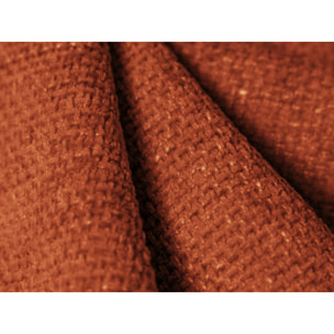 Canapé gauche "Arendal" 4 places en chenille terracotta