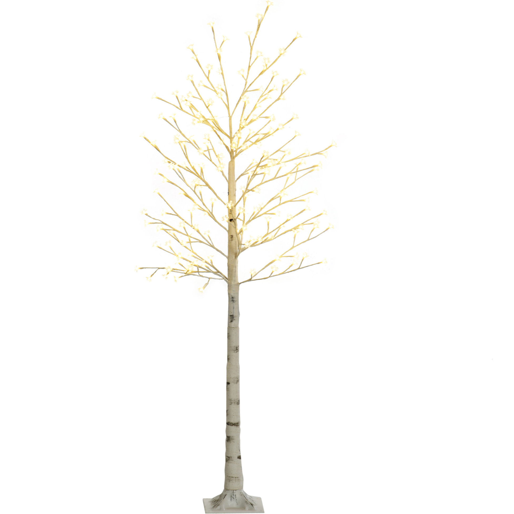 Arbre lumineux LED bouleau H. 180 cm 180 LED blanc chaud
