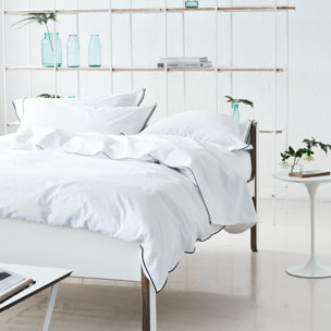 Housse de couette unie en percale de coton, ASTOR, Graphite