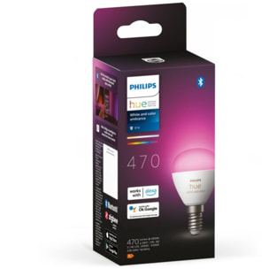 Ampoule LED connectée PHILIPS HUE W&C E14 Luster 5.1W