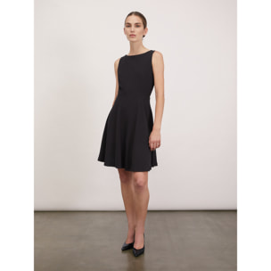 Motivi - Mini dress in tessuto crêpe - Nero