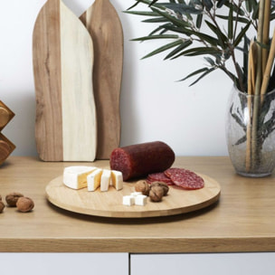 Plateau COOK CONCEPT rond tournant en bambou M12 - 35cm